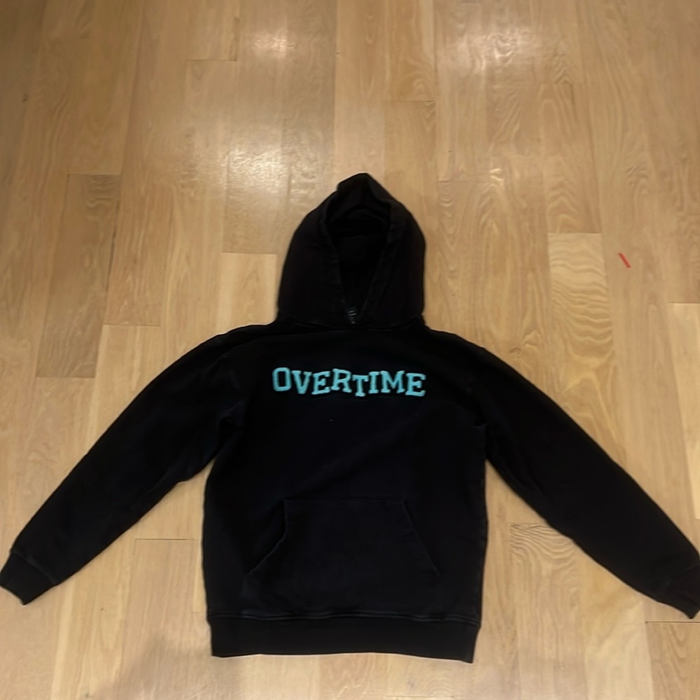 Black overtime sweatshirt